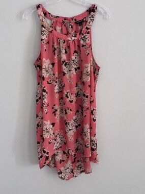 Torrid Women's Pink Floral Sleeveless Dress